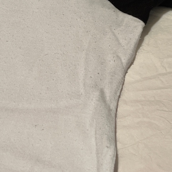 Lauren Moshi Black & White Skull Baseball T-Shirt Sz. S *NICE* MSRP: $110+tax - Picture 5 of 6